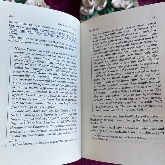 * 3 for $9 * 1982 The Love of Christ, Spiritual Counsels Mother Teresa. 1st Ed - Picture 8 of 12